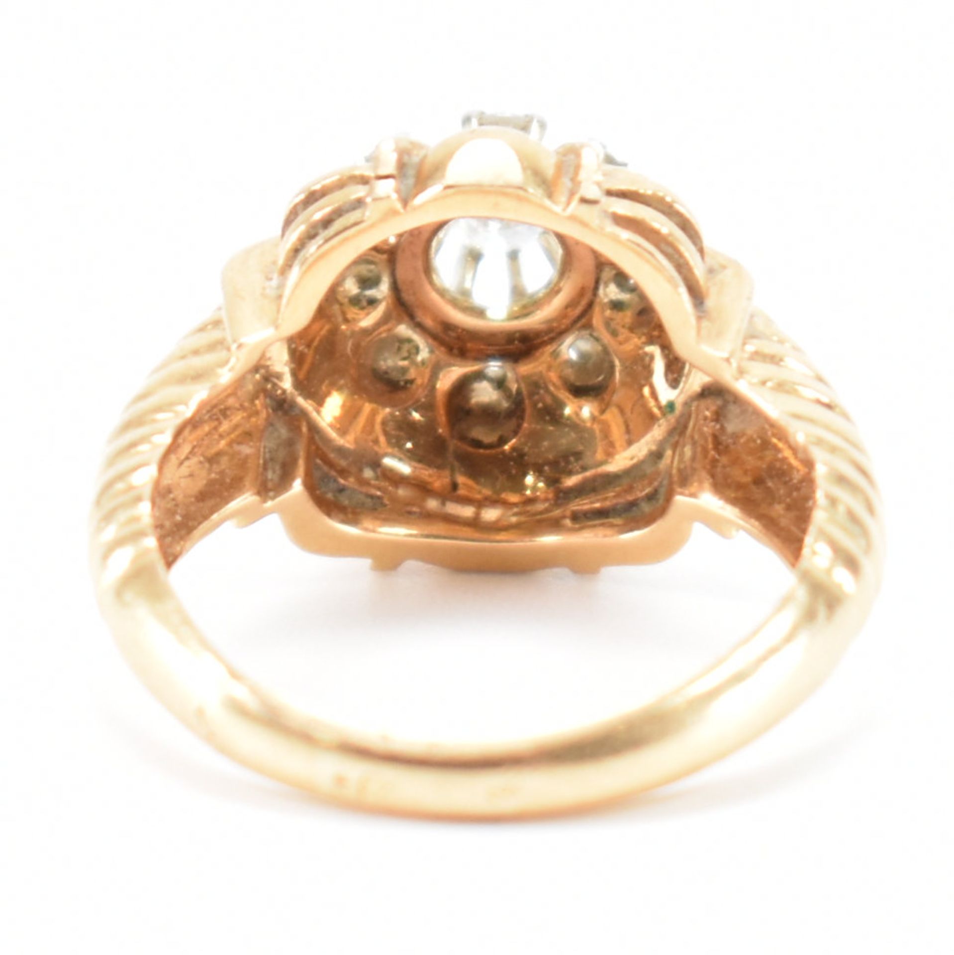 VINTAGE FRENCH DIAMOND CLUSTER RING - Image 3 of 9