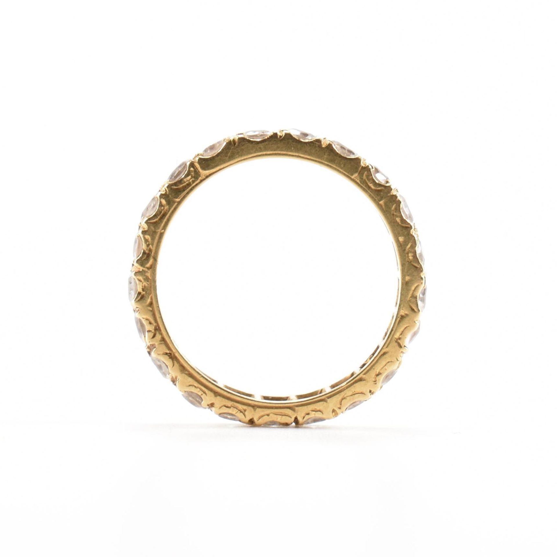 18CT GOLD ETERNITY RING - Image 4 of 6