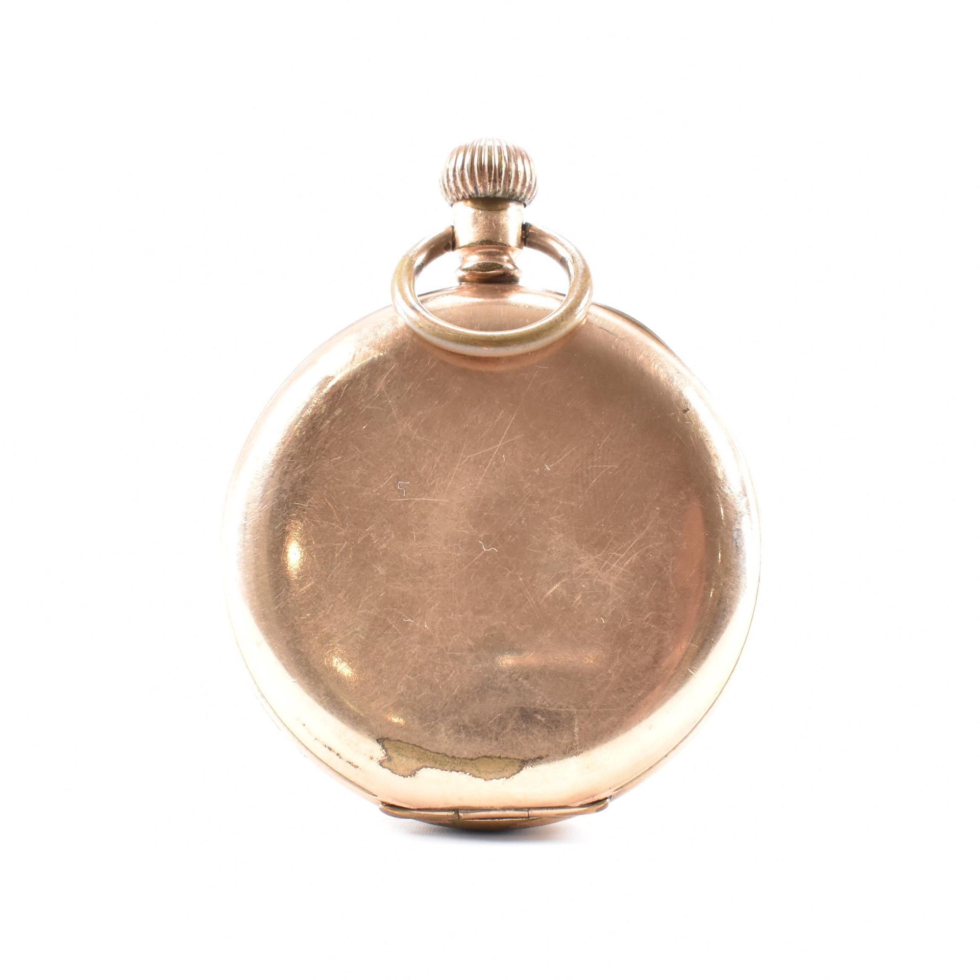 WALTHAM MARQUIS GOLD PLATED OPEN FACE POCKET WATCH - Bild 2 aus 7