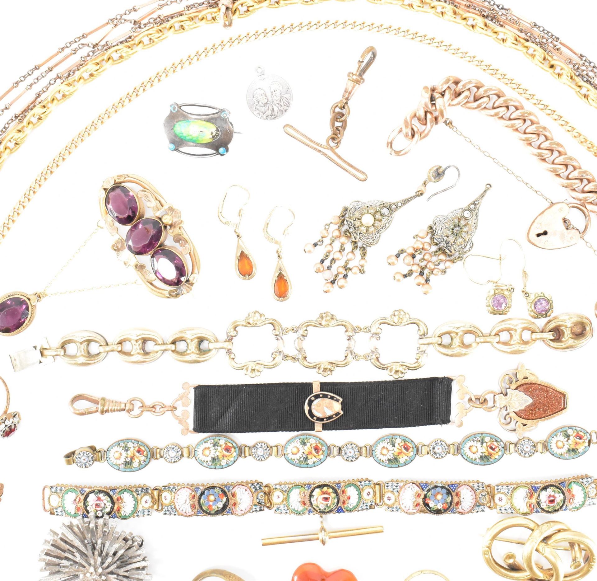 ASSORTED COLLECTION OF ANTIQUE & LATER JEWELLERY - Image 4 of 5