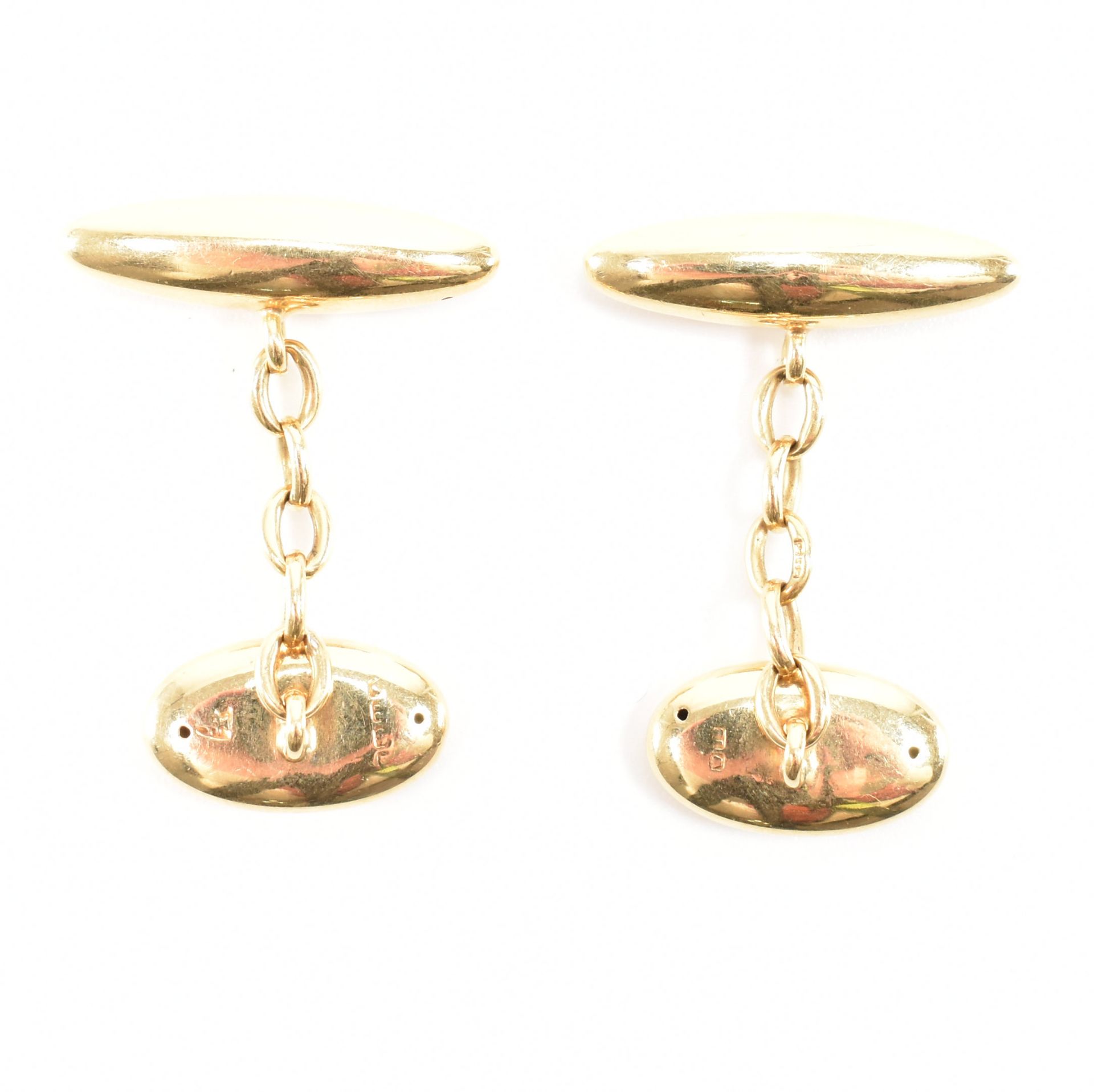 HALLMARKED 18CT GOLD CUFFLINKS - Image 2 of 5