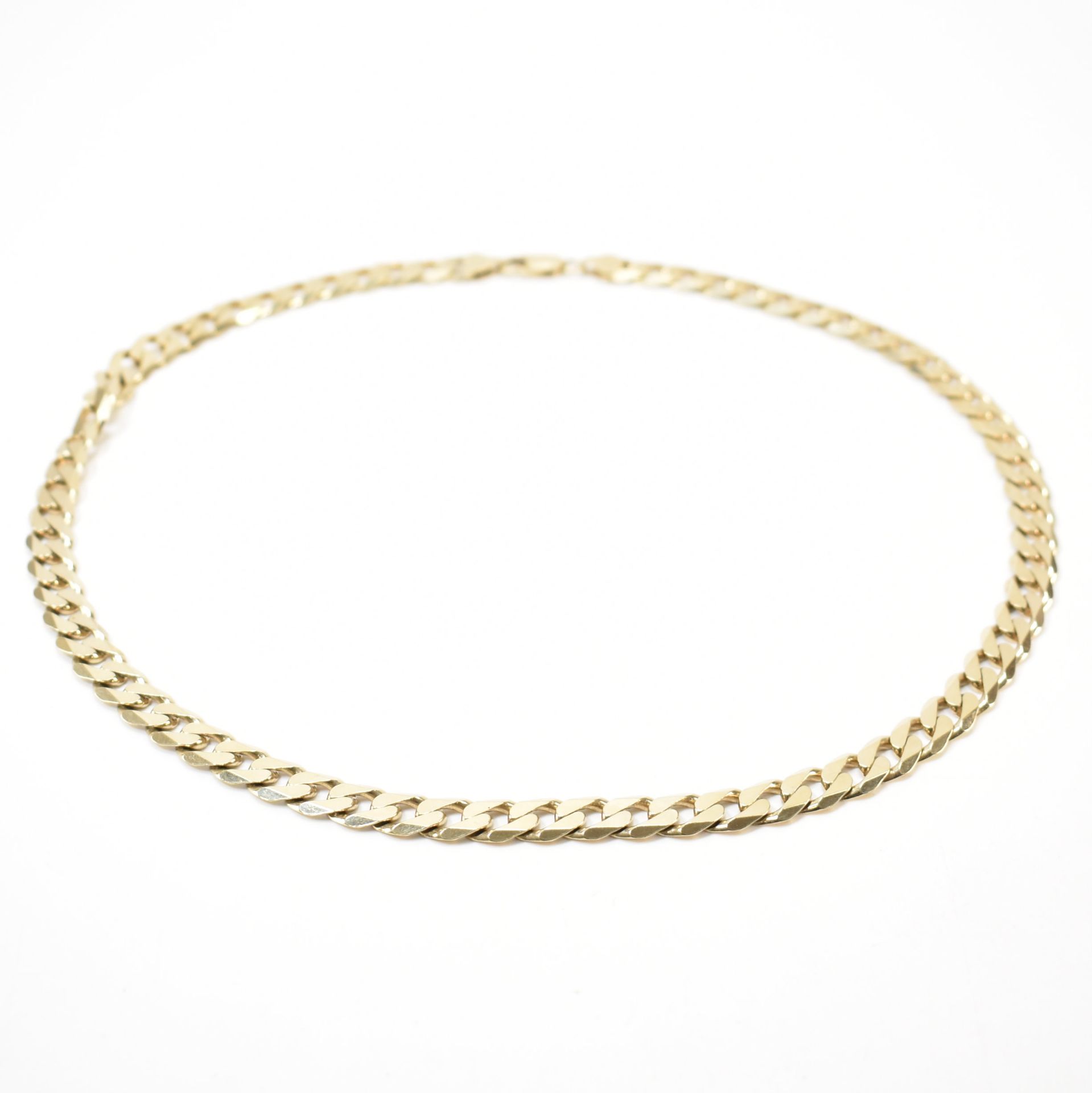 HALLMARKED 925 SILVER GILT GOLD TONE CHAIN NECKLACE