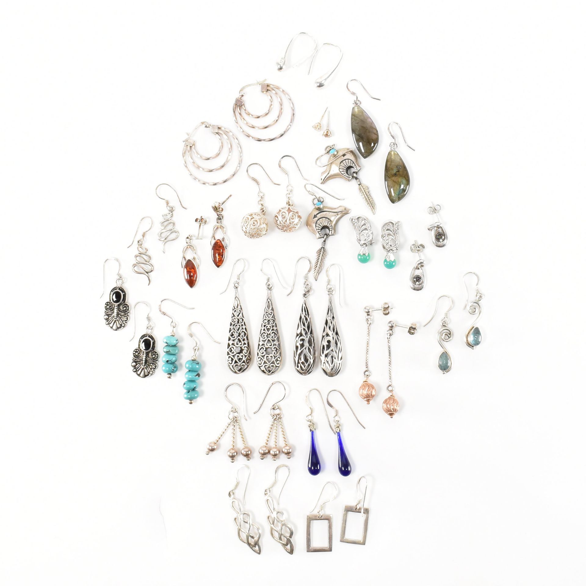 COLLECTION OF ASSORTED 925 SILVER EARRINGS