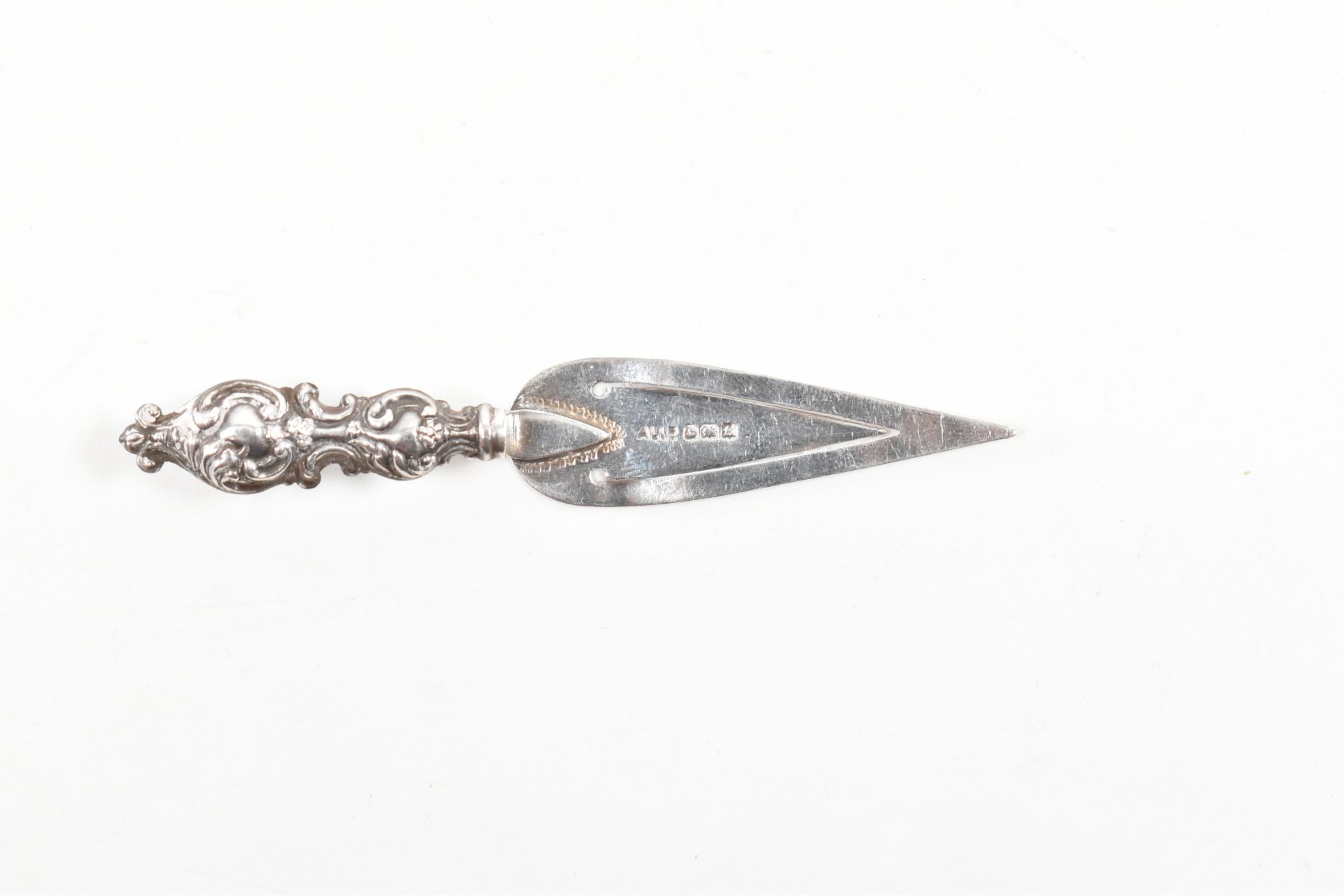 TWO SILVER MID CENTURY BOOKMARKS IN THE SHAPE OF A TROWEL - Image 4 of 4