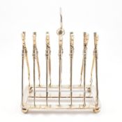 ROWING INTEREST - SILVER PLATED TOAST RACK