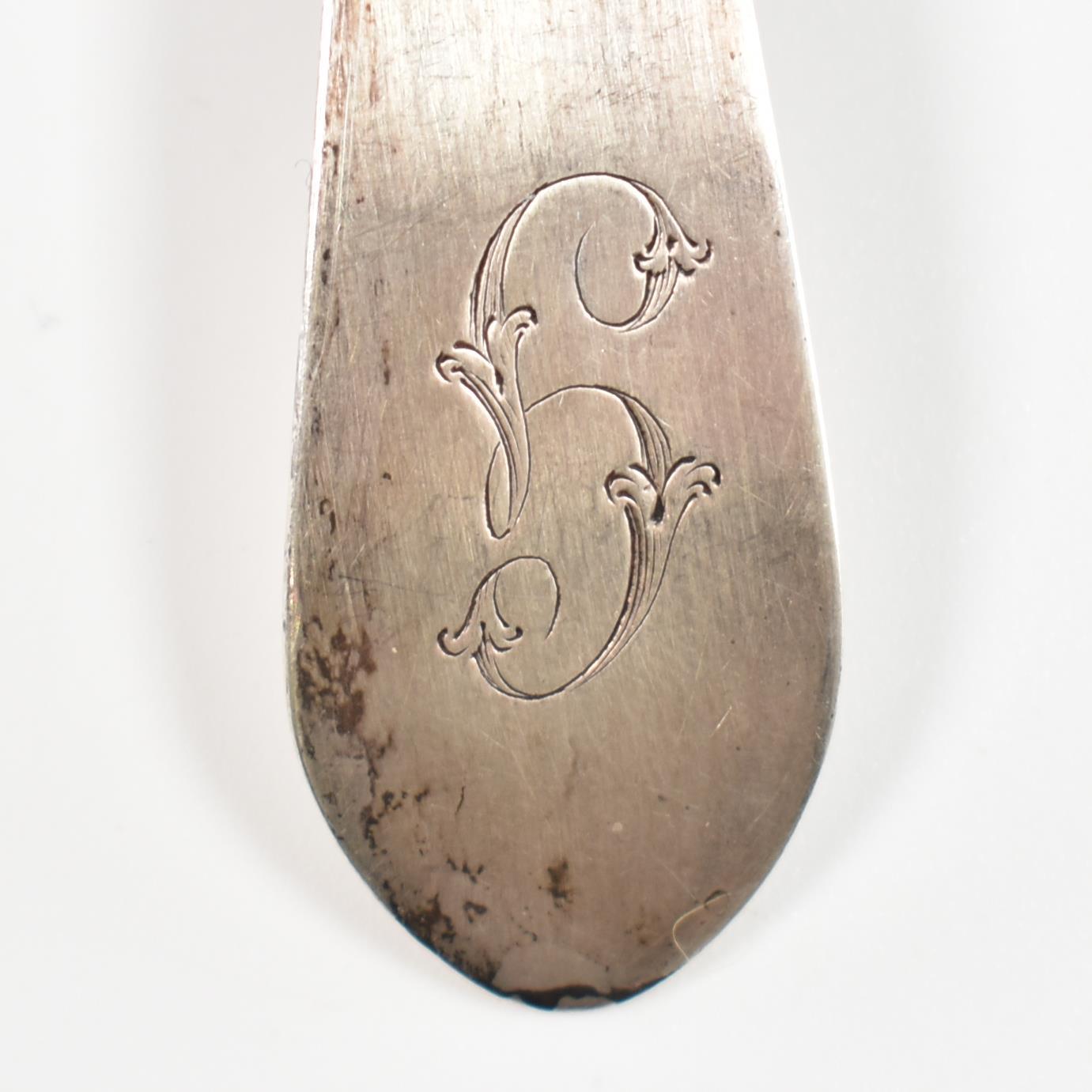 FOUR 19TH CENTURY SILVER SPOONS - Image 8 of 10