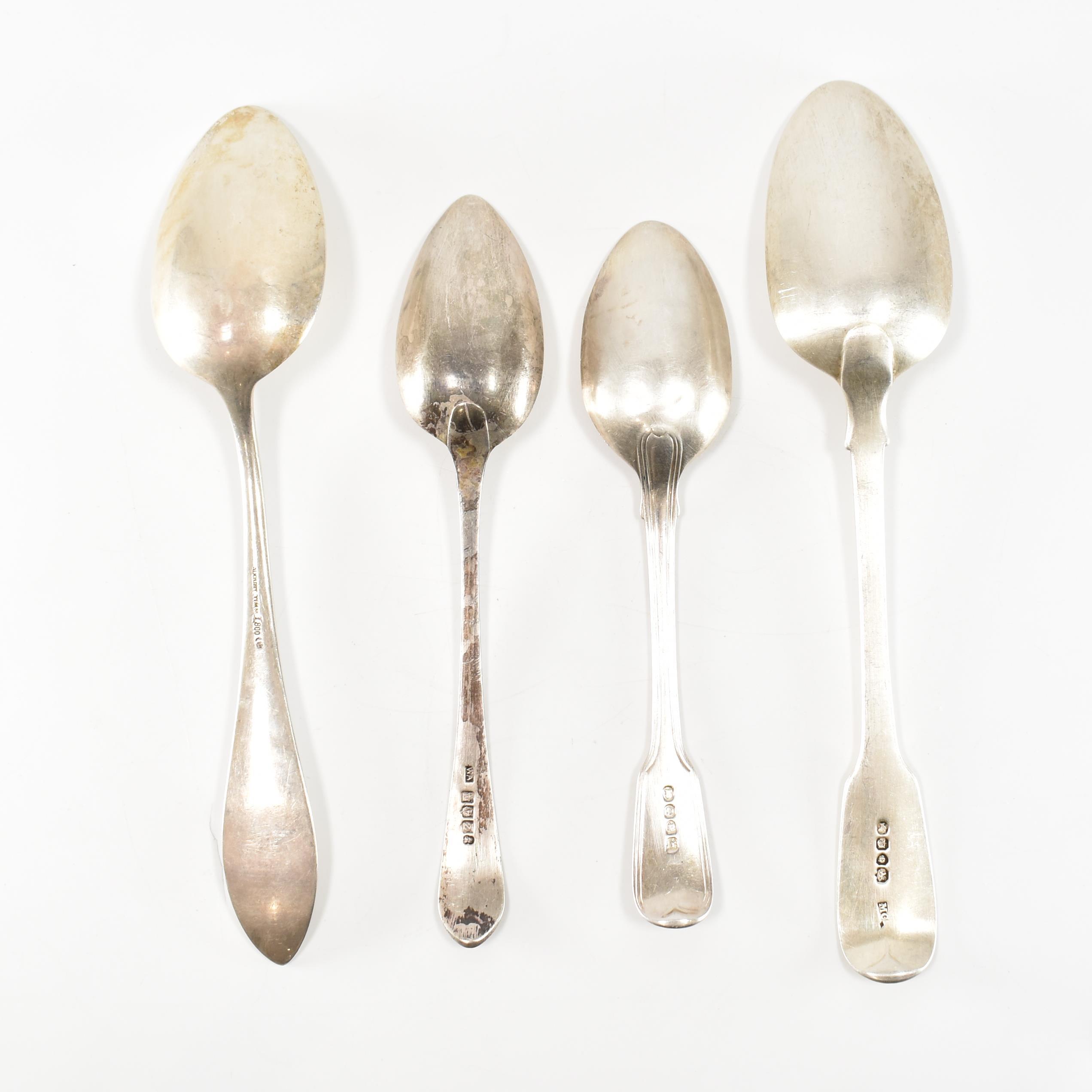 FOUR 19TH CENTURY SILVER SPOONS - Image 2 of 10