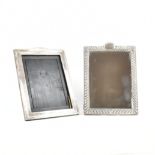 VICTORIAN SILVER MIRROR & 1920S SILVER PICTURE FRAME