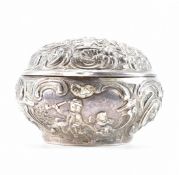 SILVER HALLMARKED REPOUSSE DECORATED BOX