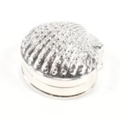 SILVER SCALLOP SHELL PILL BOX