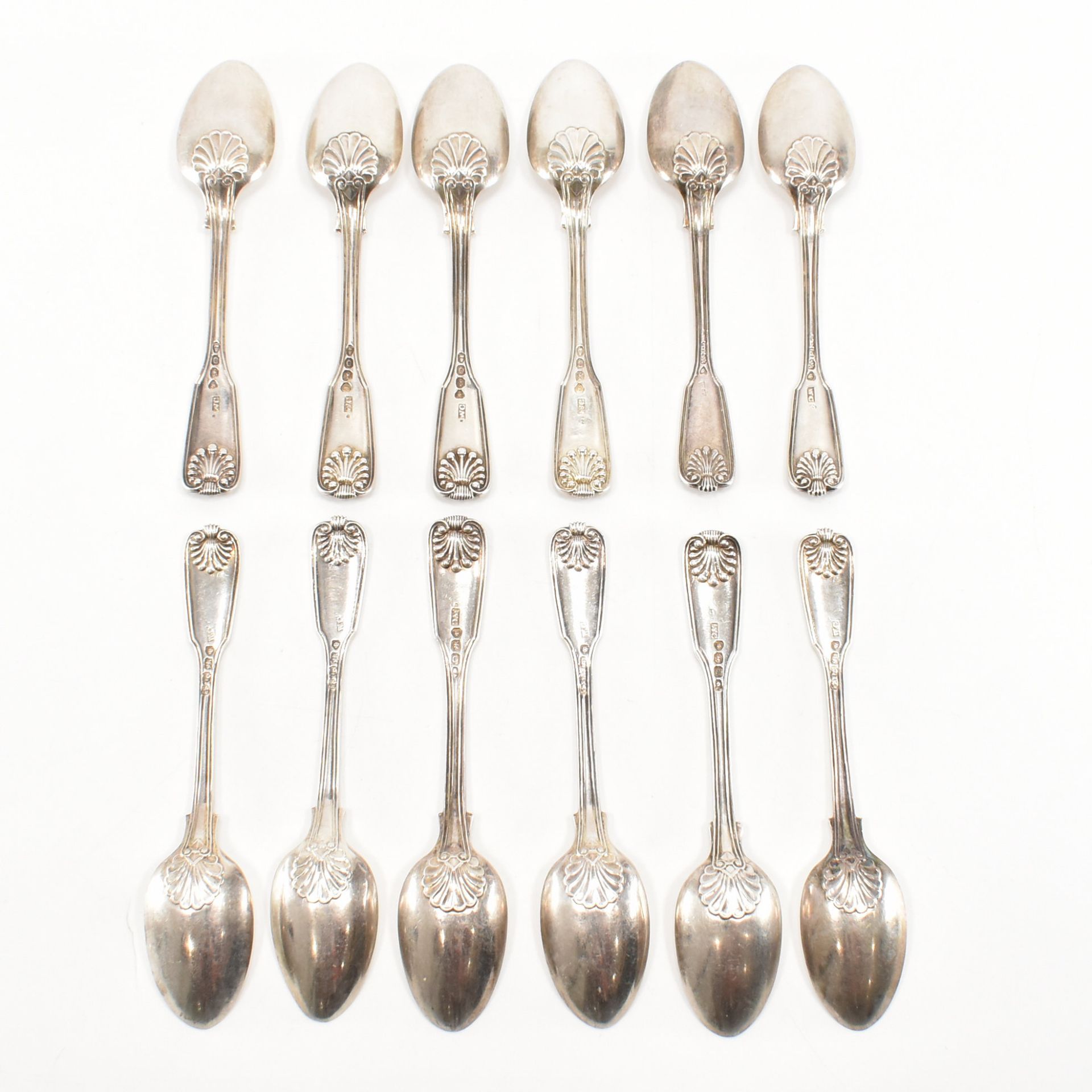 WILLIAM IV ANTIQUE SILVER HALLMARKED CUTLERY SET - Image 20 of 20