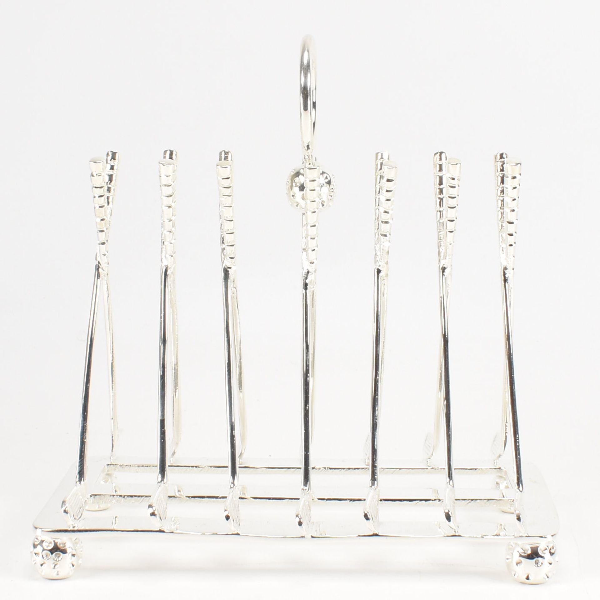 SILVER PLATED GOLFING TOAST RACK - Image 3 of 4