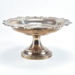 A MID CENTURY SILVER HALLMARKED BON BON DISH