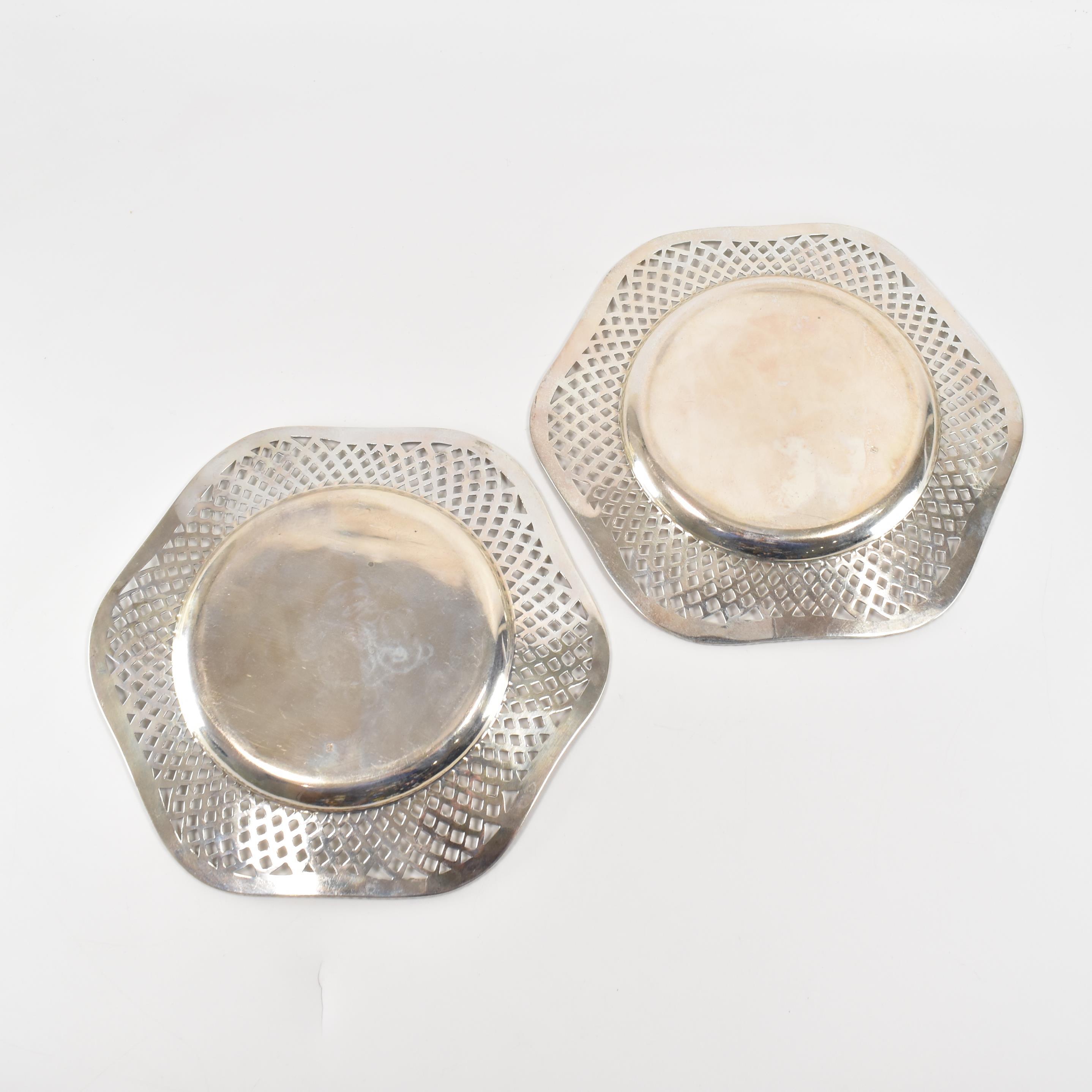 PAIR OF HALLMARKED SILVER PLATES - Image 4 of 4