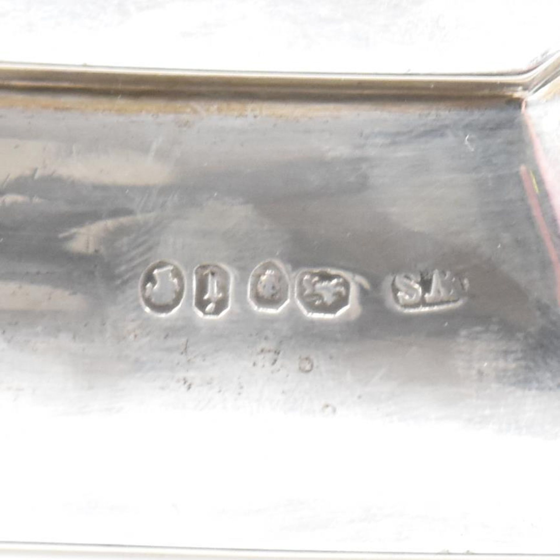 AN EDWARD VII SILVER HALLMARKED PLATE - Image 3 of 3