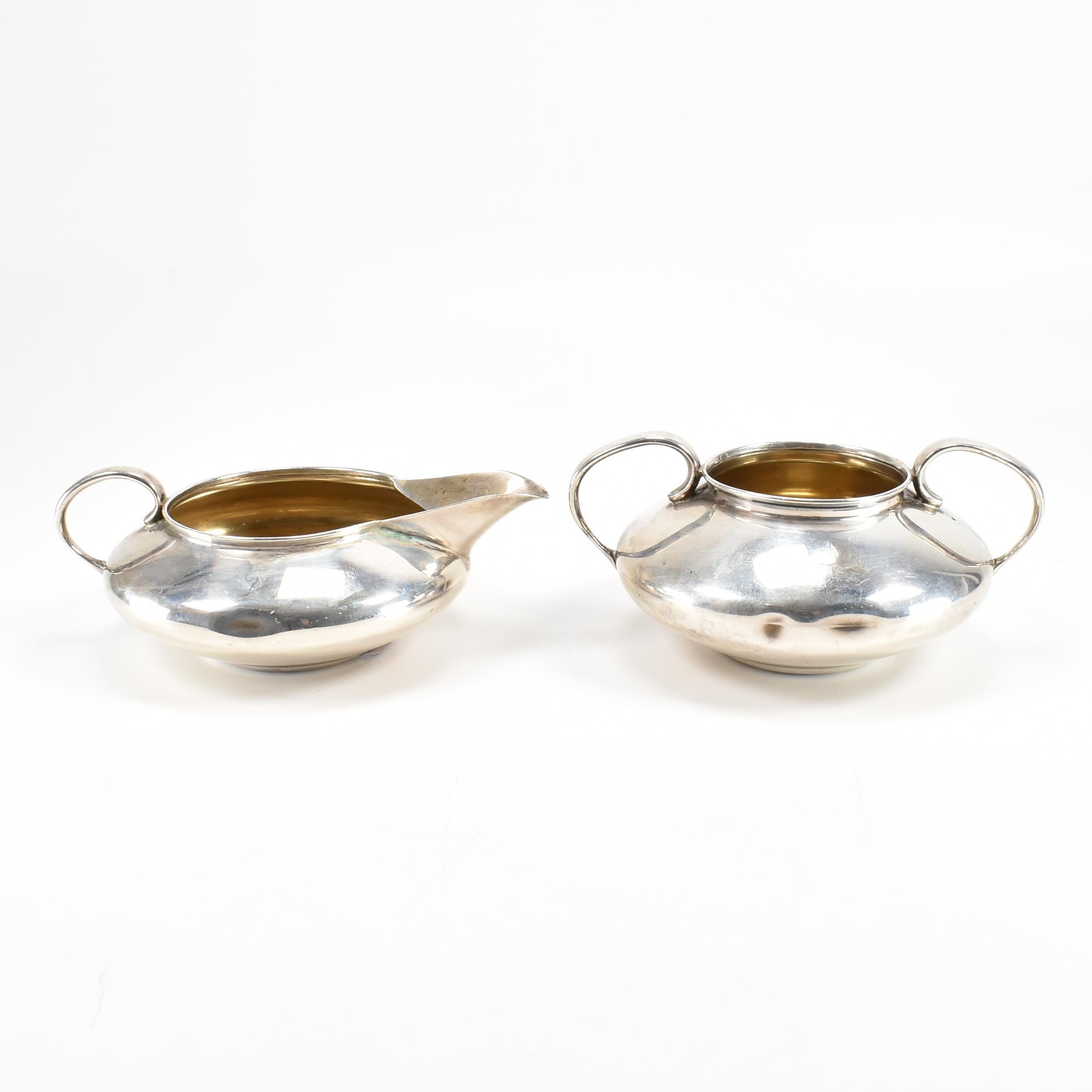 LIBERTY & CO ARTS & CRAFTS SILVER JUG & SUGAR BOWL - Image 2 of 3