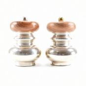 PAIR OF SILVER HALLMARKED SALT & PEPPER GRINDERS