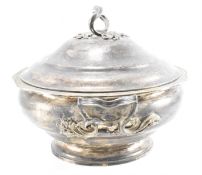 SWISS SILVER LIDDED SERVING DISH