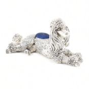 SILVER PLATED POODLE PIN CUSHION