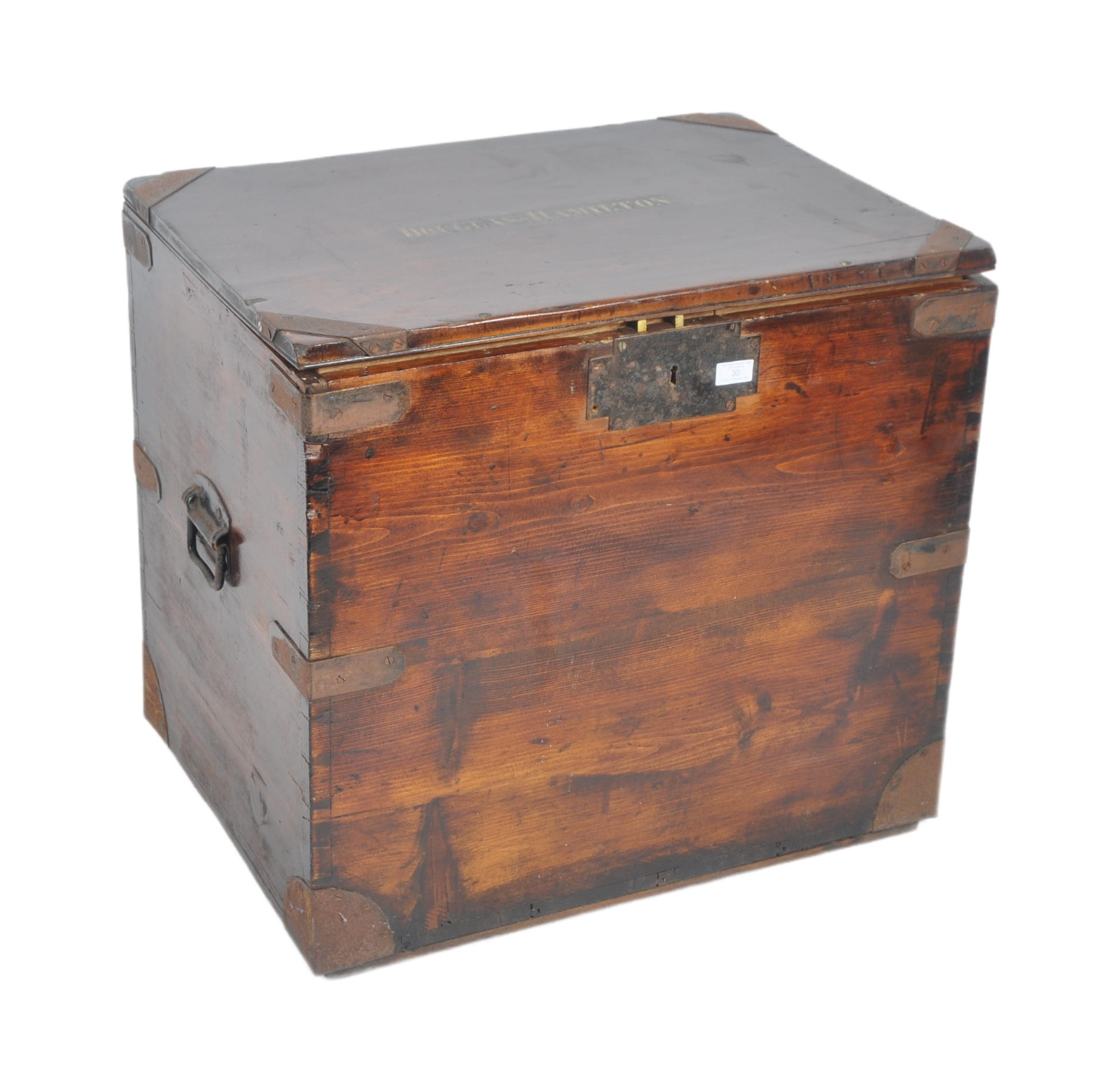 19TH CENTURY MILITARY CAMPAIGN SILVER CHEST TRUNK - Image 2 of 14