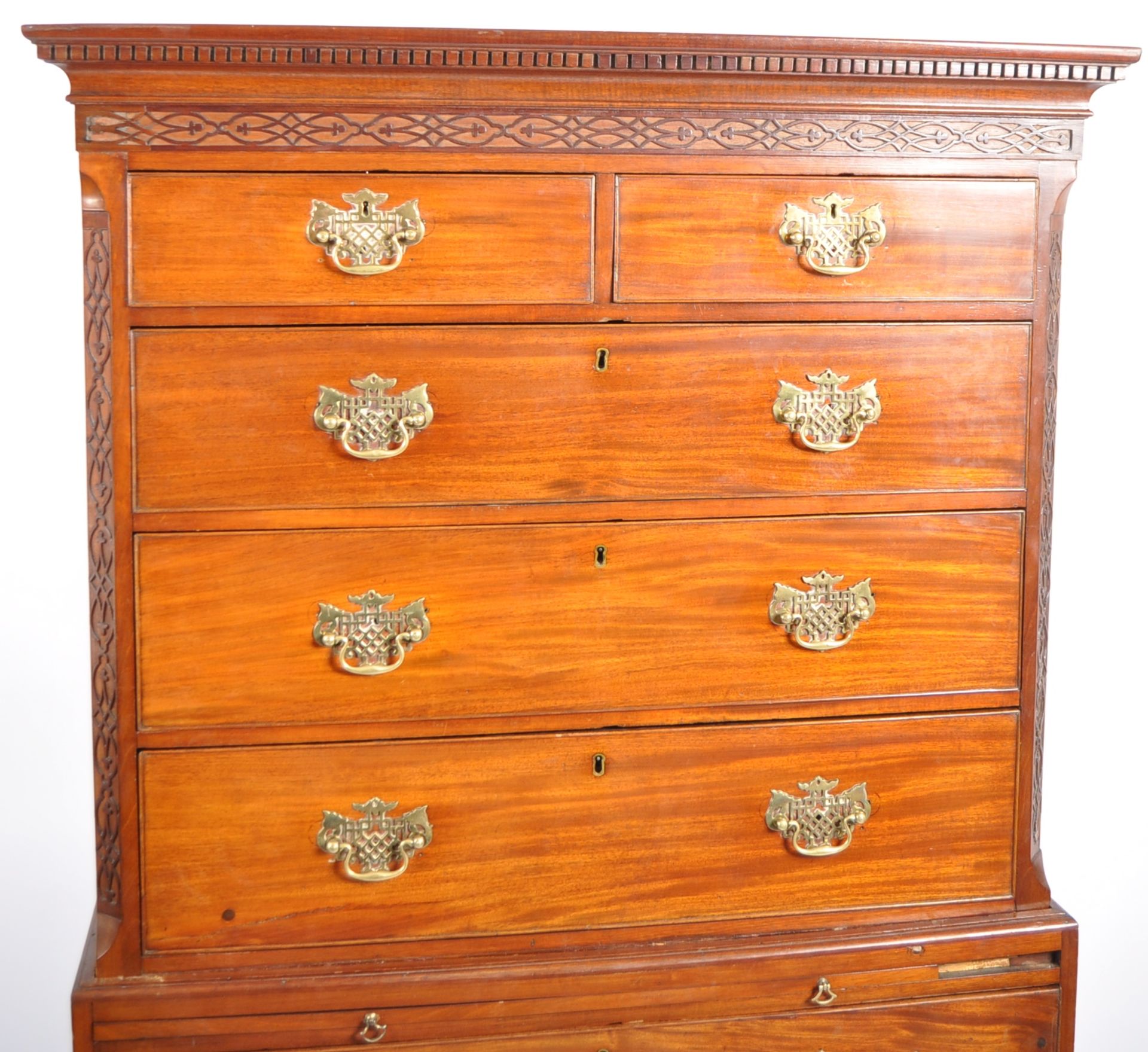18TH CENTURY GEORGE III CHEST ON CHEST - Image 2 of 11