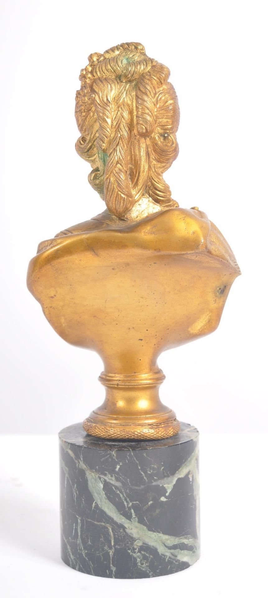 20TH CENTURY GILDED BRONZE BUST MARIE ANTOINETTE - Image 5 of 6