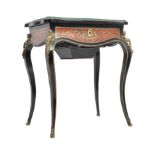 19TH CENTURY FRENCH BOULLE WORK TABLE