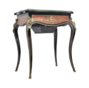 19TH CENTURY FRENCH BOULLE WORK TABLE
