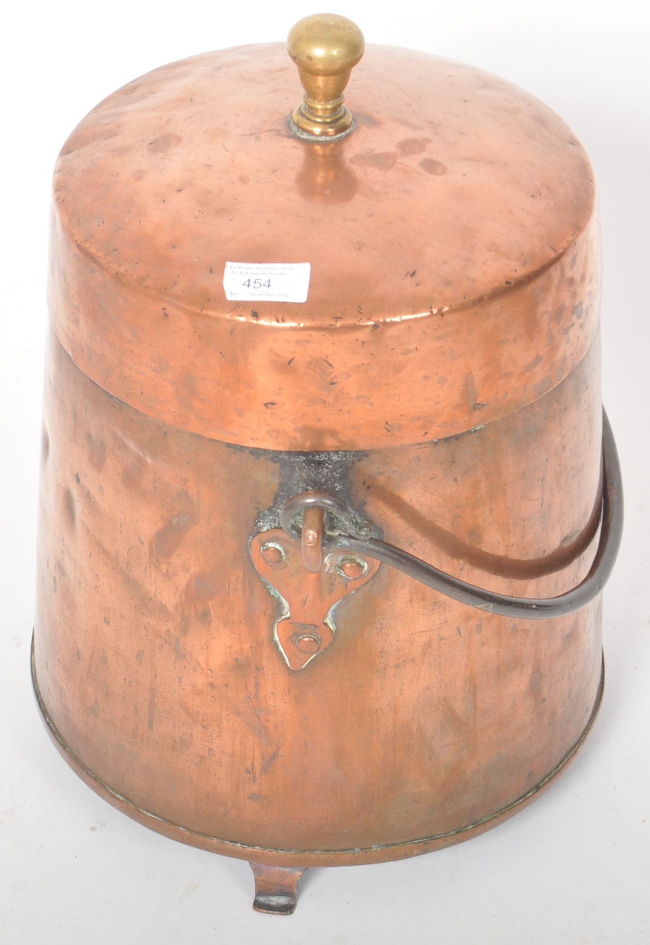 19TH CENTURY VICTORIAN COPPER KITCHEN POT - Image 2 of 6