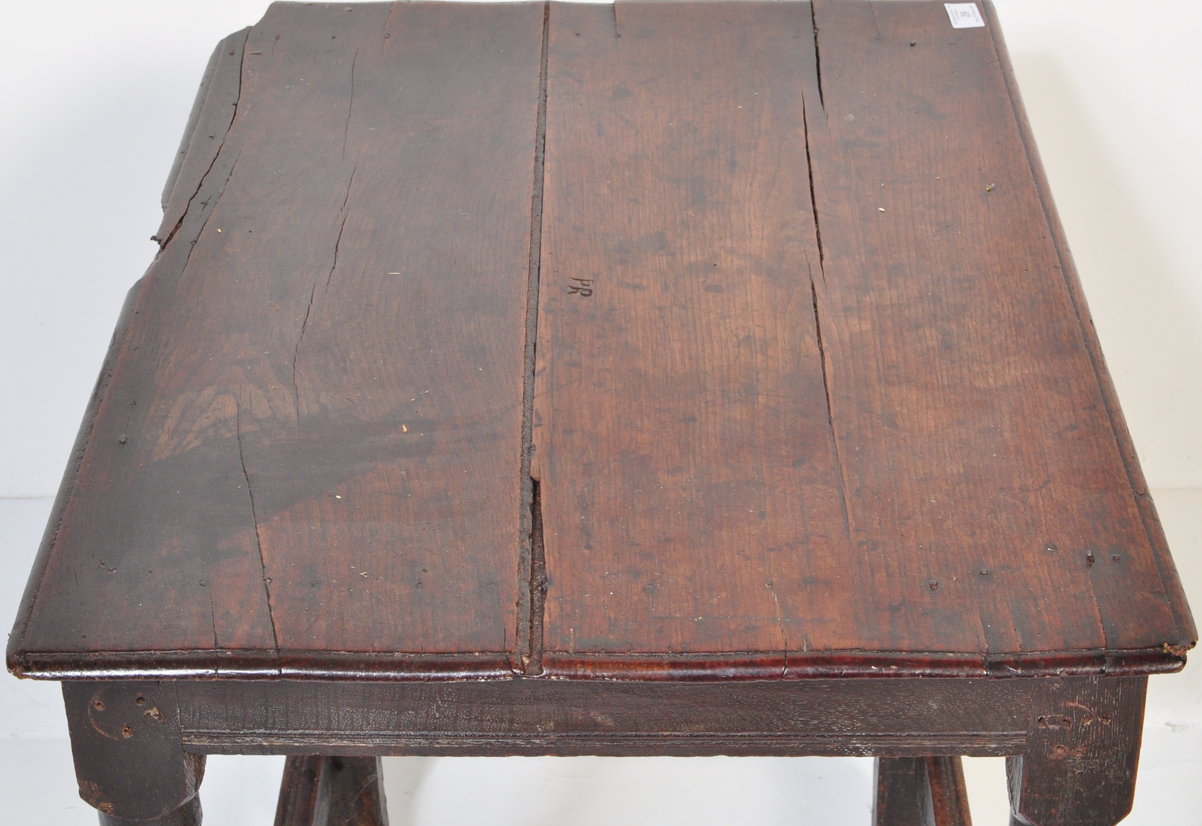 18TH CENTURY OAK LOWBOY SIDE TABLE - Image 4 of 6