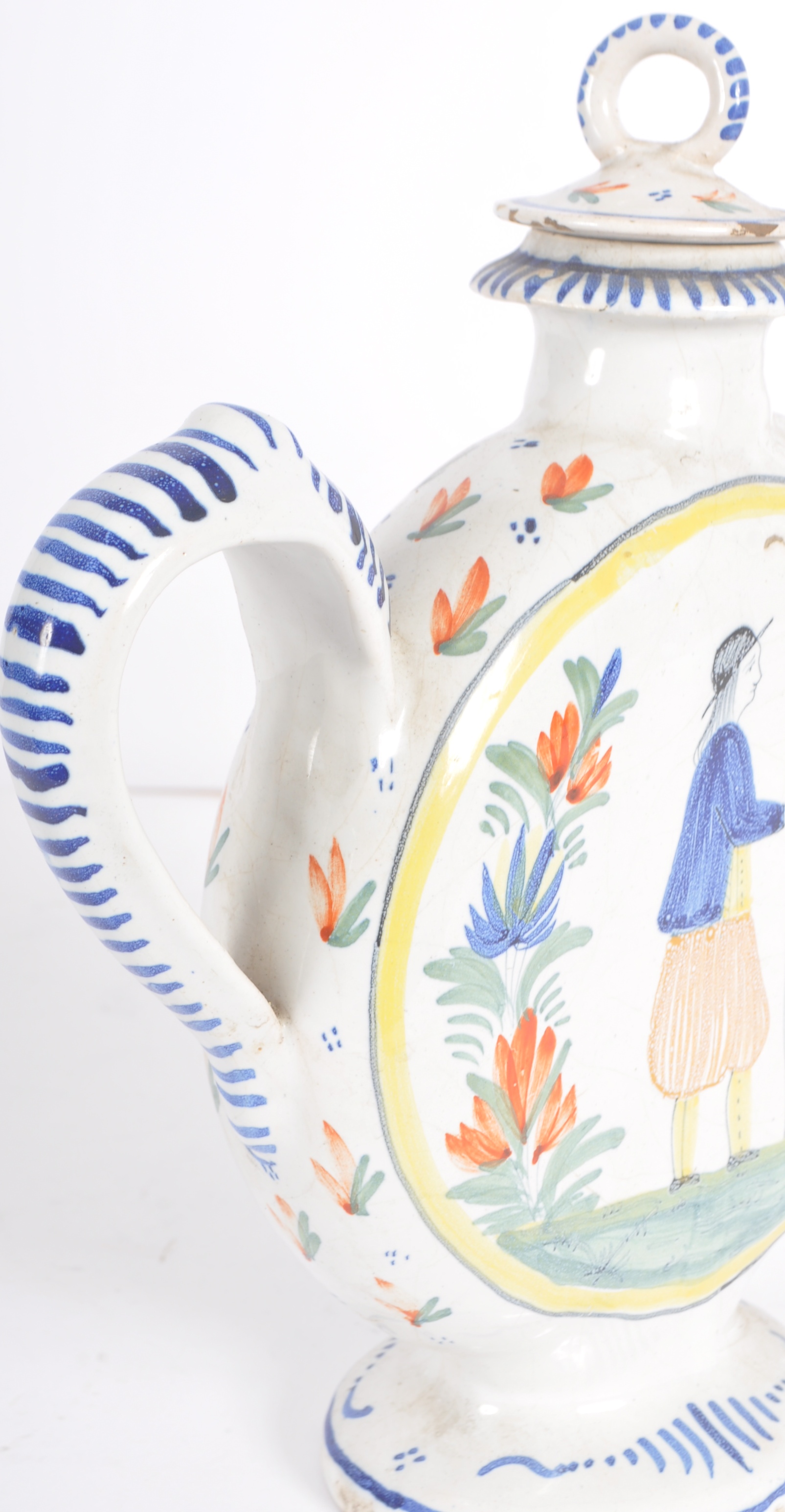 19TH CENTURY FRENCH FAIENCE TEAPOT - Image 10 of 13