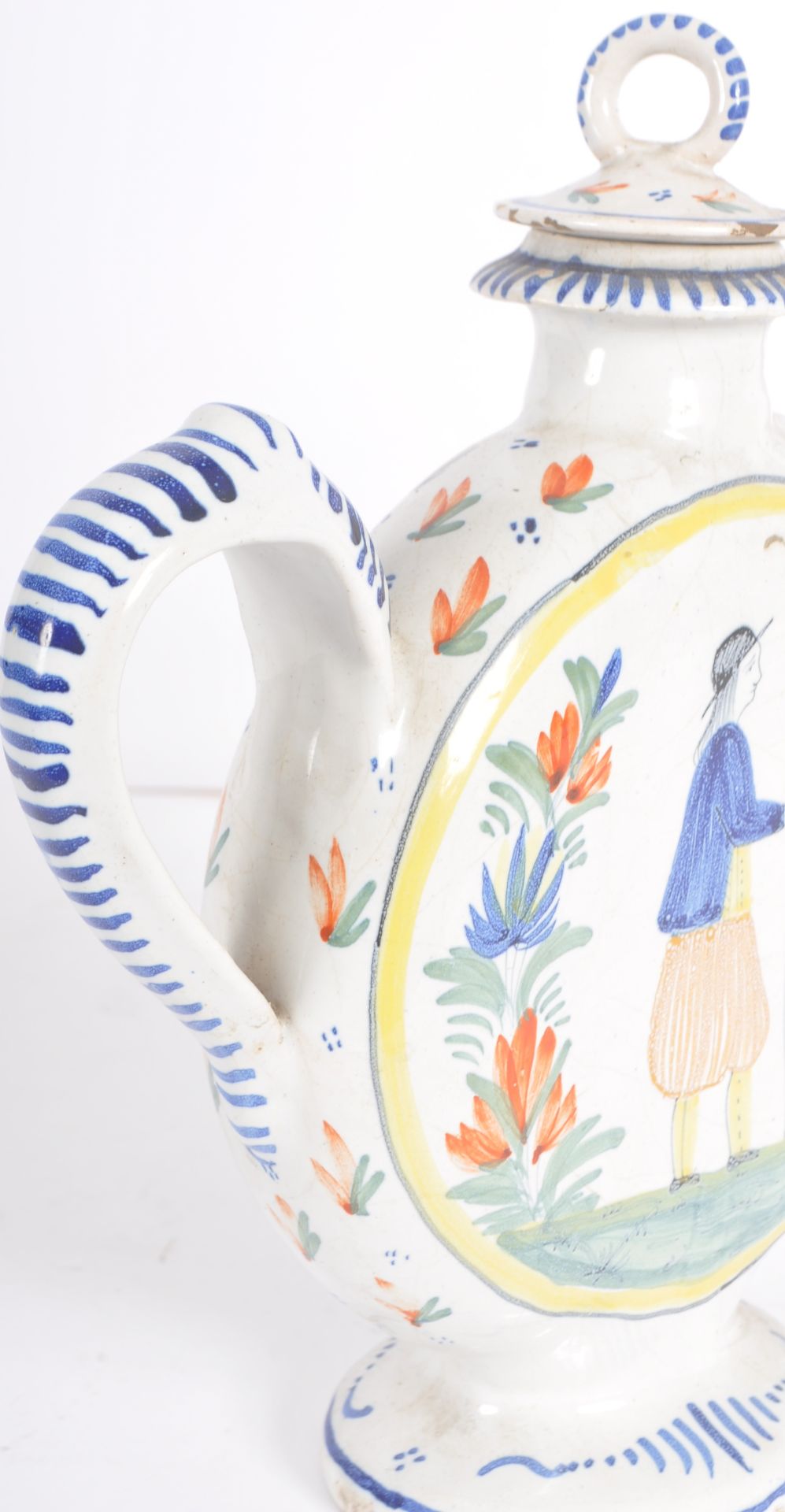 19TH CENTURY FRENCH FAIENCE TEAPOT - Image 10 of 13