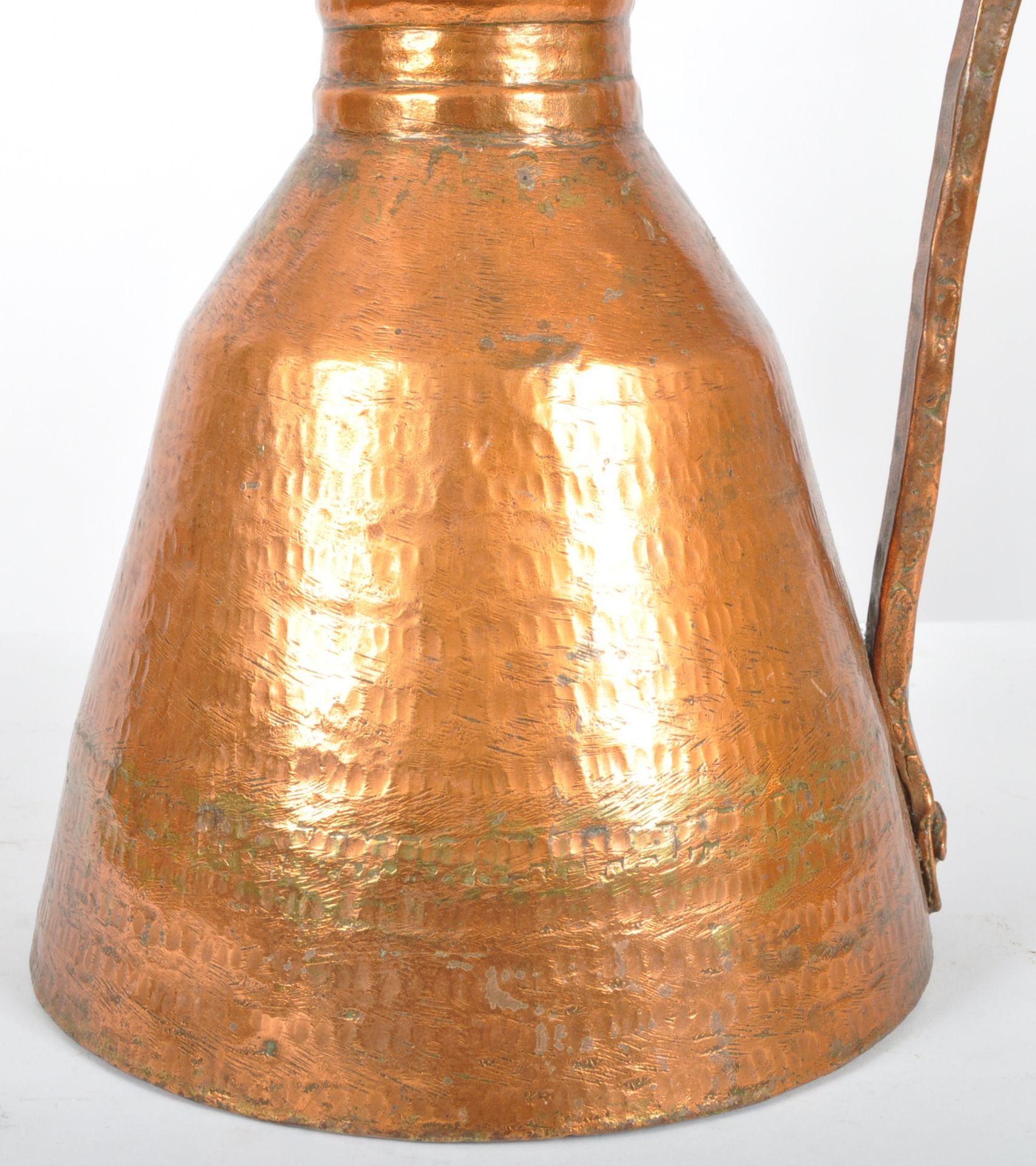 LATE 18TH CENTURY UPCYCLED COPPER EWER JUG LAMP - Image 4 of 8