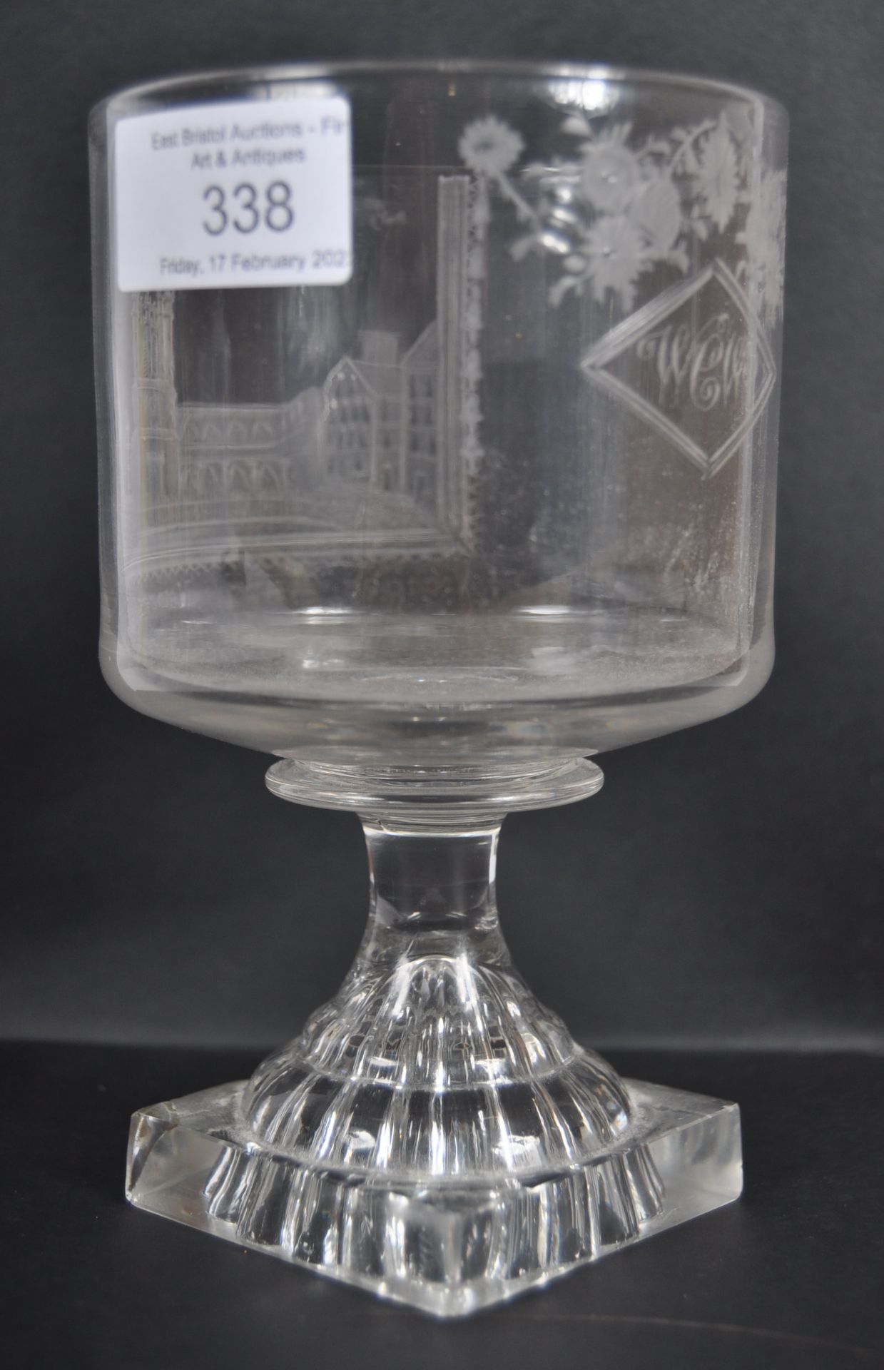 19TH CENTURY VICTORIAN NEWCASTLE CHURCH GOBLET - Image 5 of 7