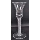 18TH CENTURY GEORGE III WINE DRINKING GLASS