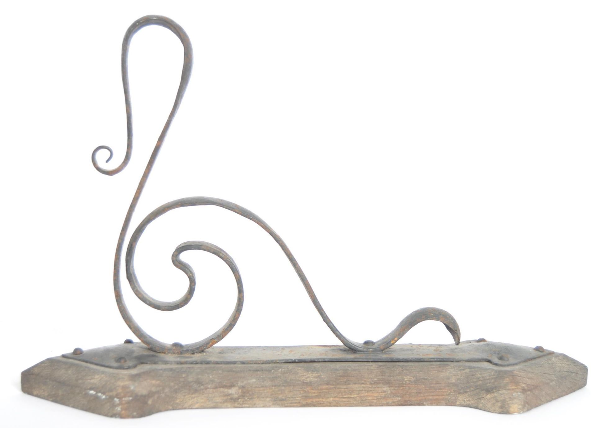 19TH CENTURY WROUGHT METAL WALL LIGHT - Image 2 of 6
