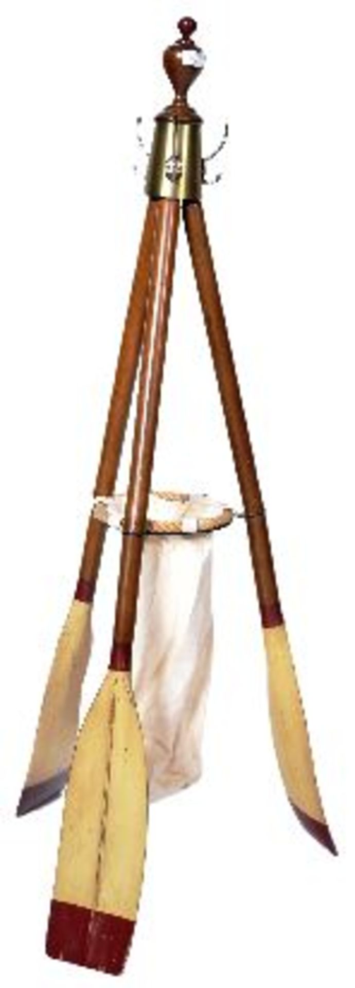 20TH CENTURY BOATING INTEREST COAT / STICK OAR STAND