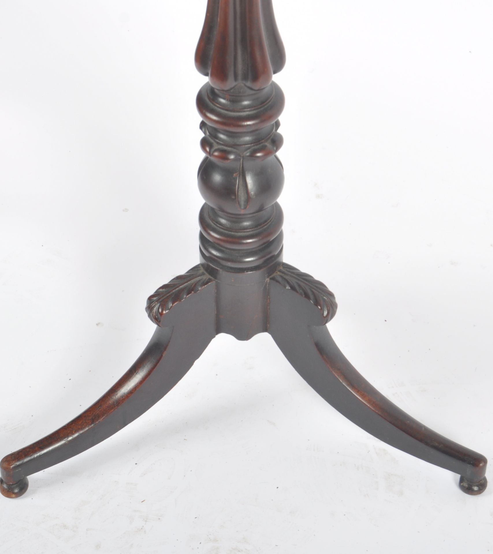 18TH CENTURY GEORGE III MAHOGANY TILT TOP WINE TABLE - Image 6 of 10