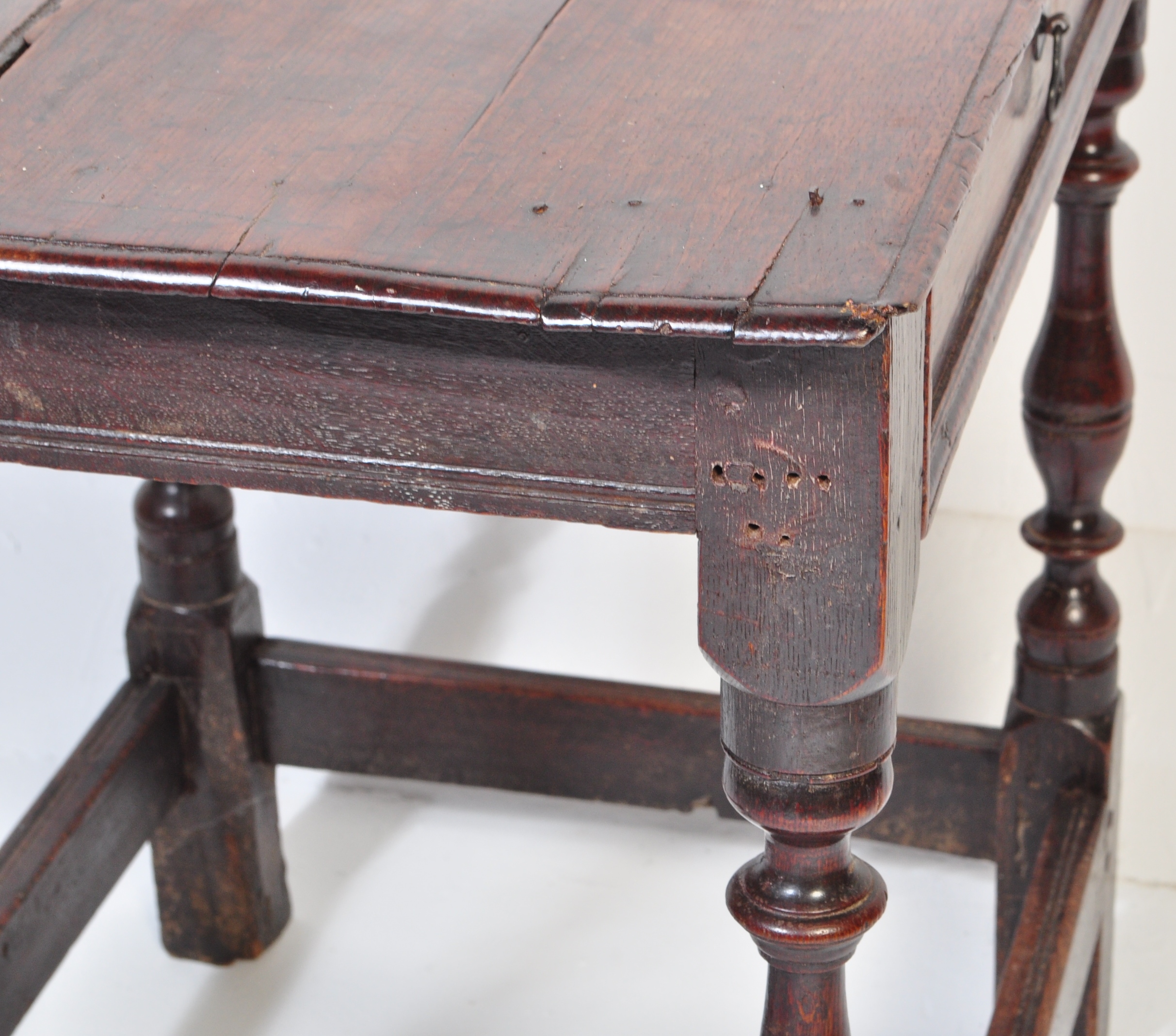 18TH CENTURY OAK LOWBOY SIDE TABLE - Image 6 of 6