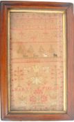 19TH CENTURY NEEDLEPOINT SAMPLER BY MARY FINLAY