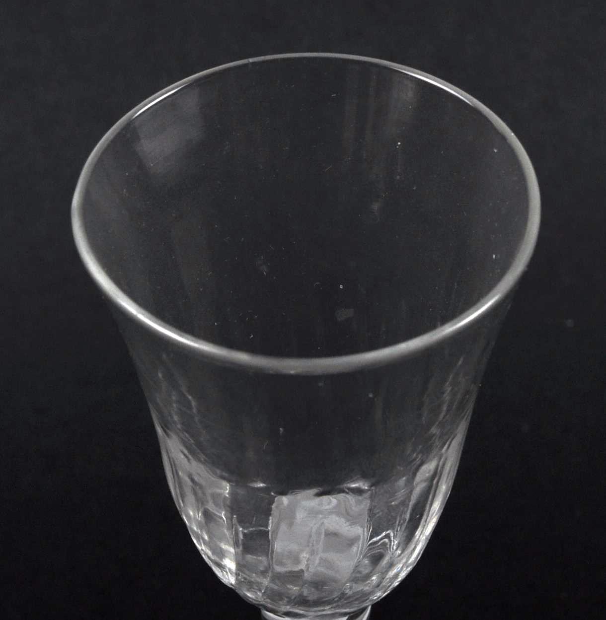 18TH CENTURY DOUBLE SERIES OPAQUE TWIST WINE GLASS - Image 4 of 5
