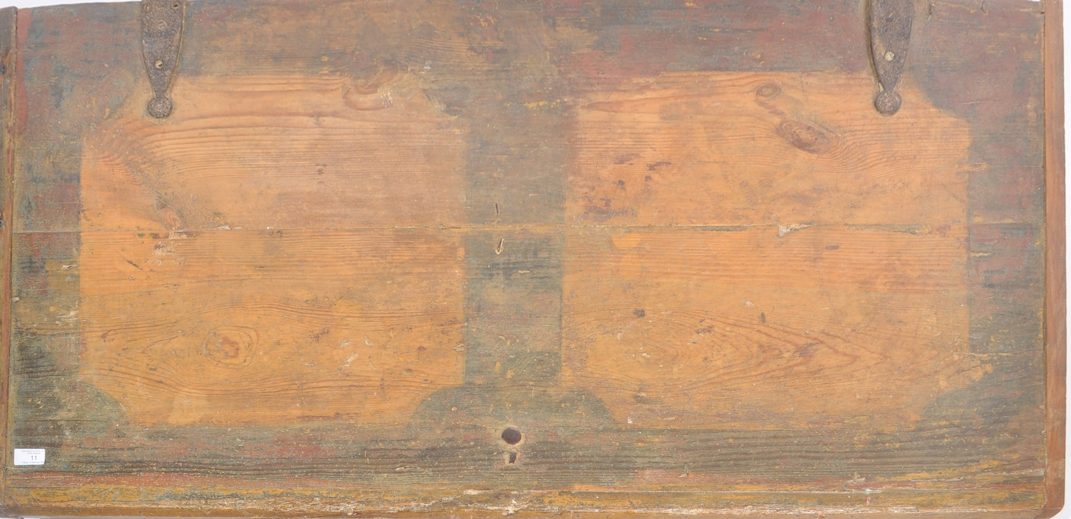 19TH CENTURY DUTCH PAINTED PINE TRUNK - Image 3 of 10
