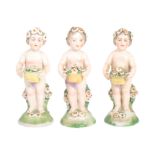 SET OF THREE HOCHST FIGURINES / CHERUBS