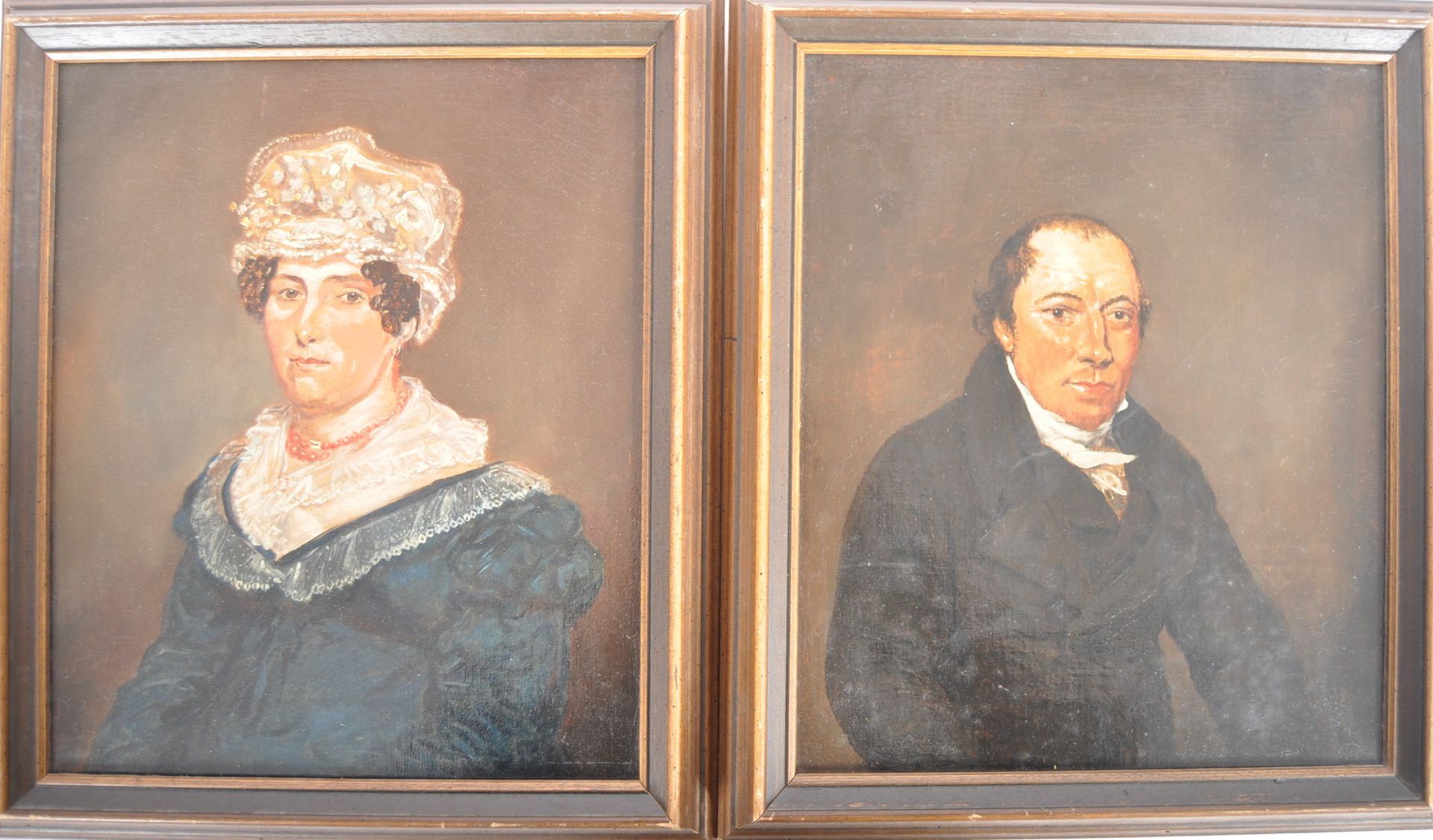 PAIR OF 19TH CENTURY OIL PORTRAIT PAINTINGS - Bild 5 aus 5