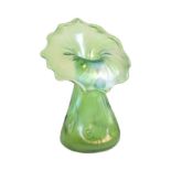 LOETZ ART NOUVEAU GREEN GLASS CRETA RUSTICANA VASE