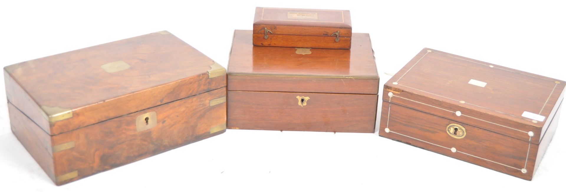 COLLECTION OF 19TH CENTURY VICTORIAN AND EARLIER BOXES