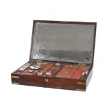 19TH CENTURY VICTORIAN CAMPAIGN VANITY BOX