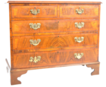 19TH CENTURY QUEEN ANNE REVIVAL WALNUT CHEST OF DRAWERS