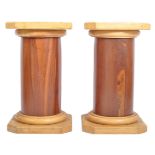 PAIR OF 20TH CENTURY PEDESTAL JARDINIERE BUST STANDS