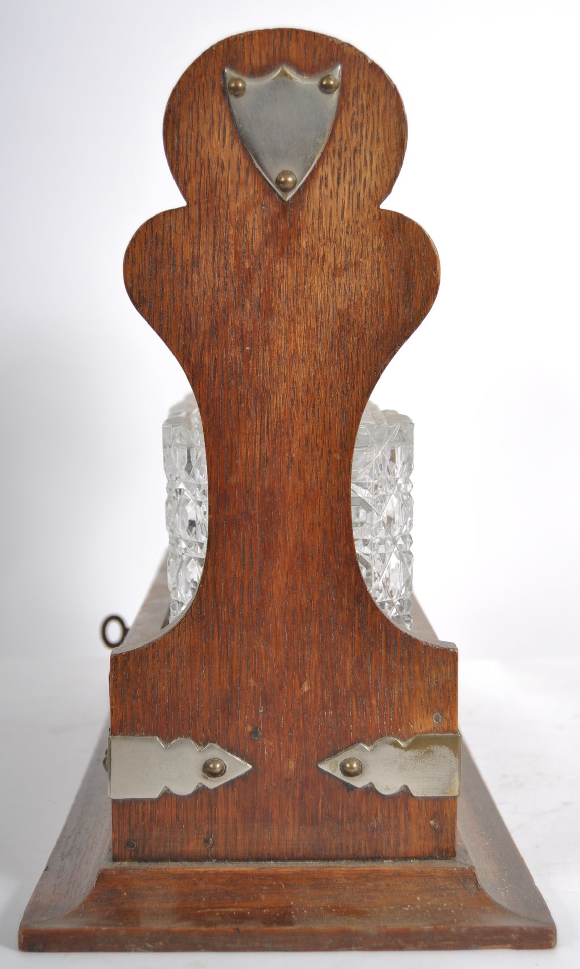 19TH CENTURY VICTORIAN TRIPLE DECANTER TANTALUS - Image 3 of 10